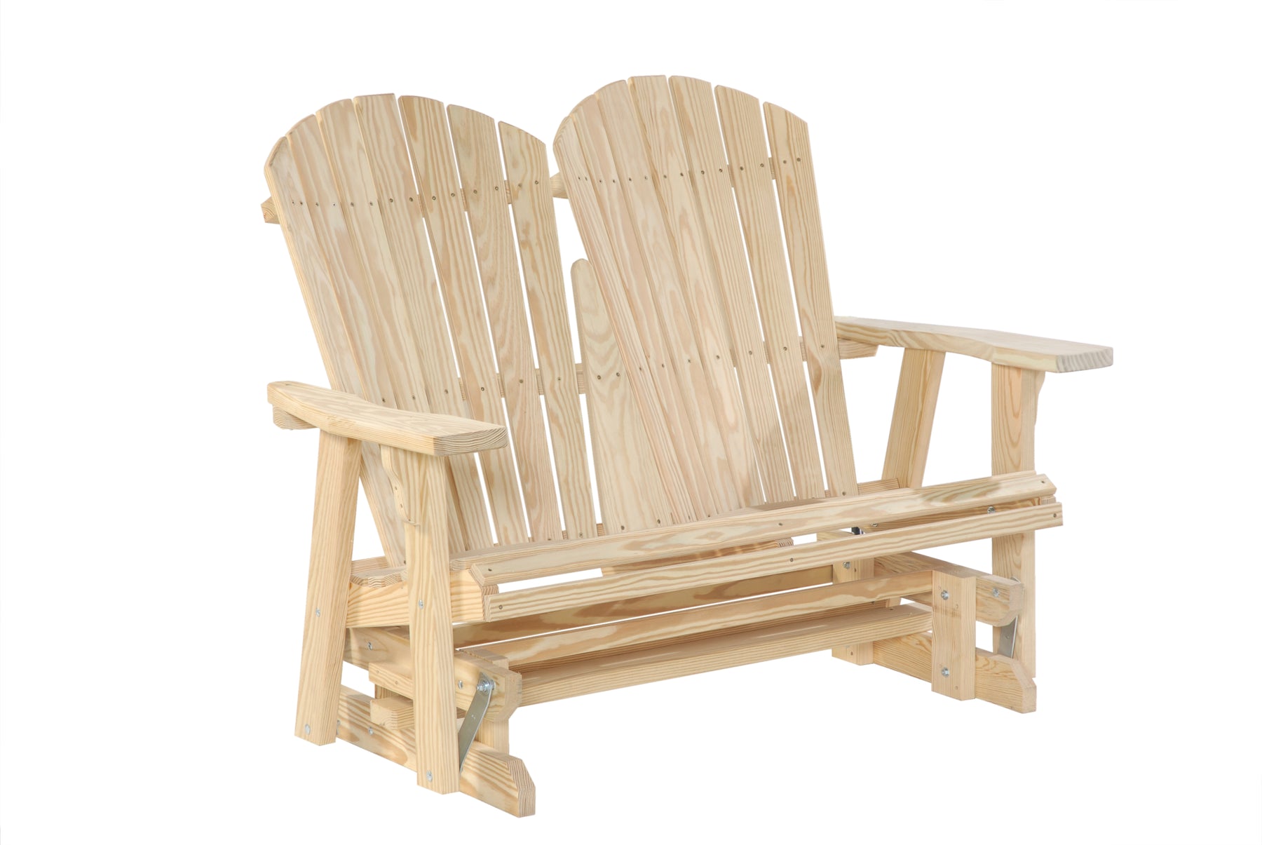 Amish Treated Adirondack 4 Foot Glider - Front View