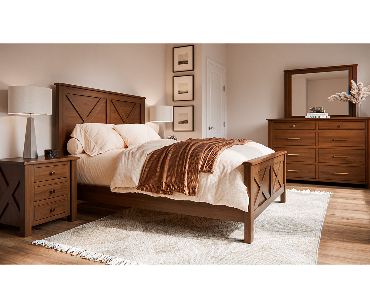 Amish Best Selling Bedroom Set Solid Wood Custom Built Furntiure