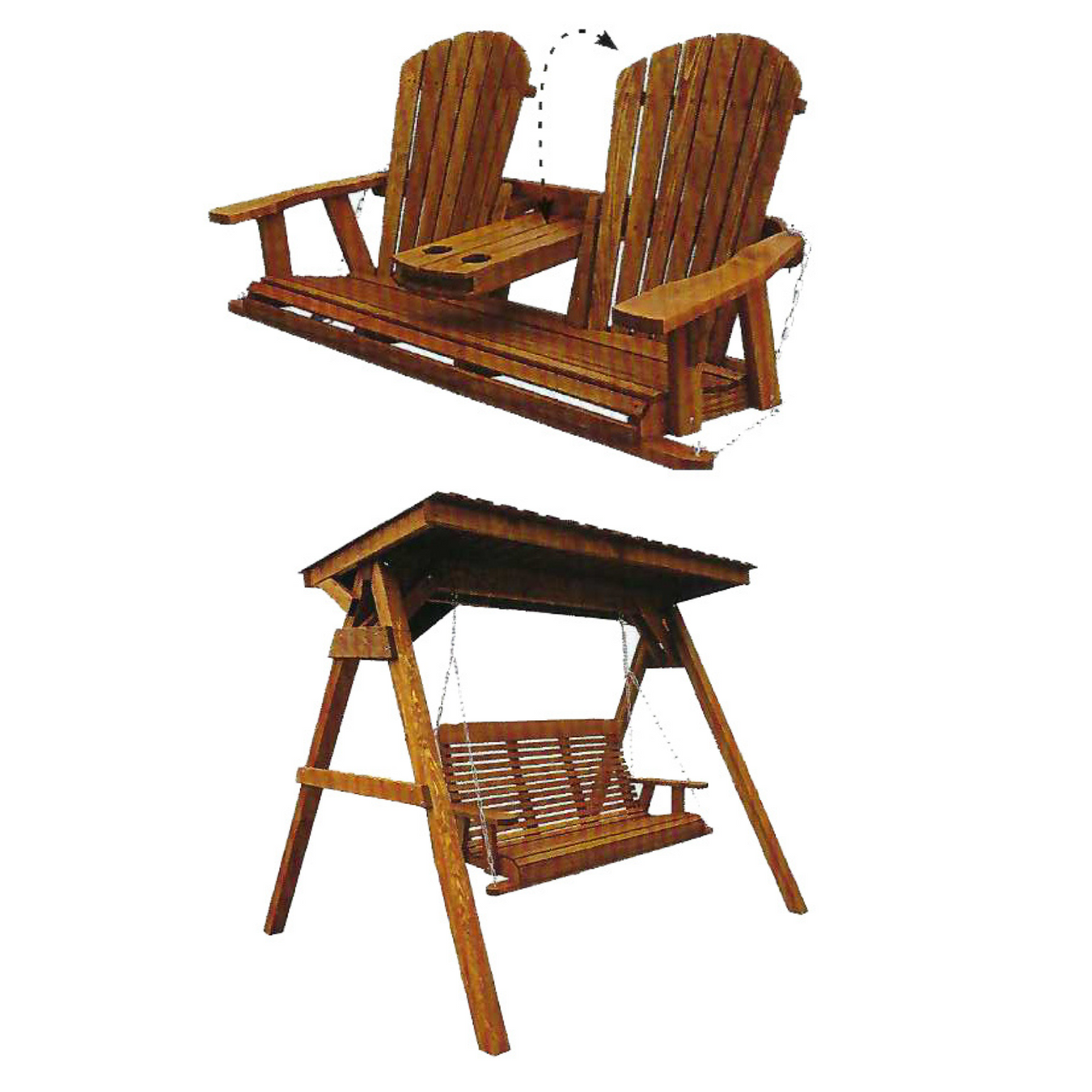 Amish Built Treated Wood Outdoor Furniture