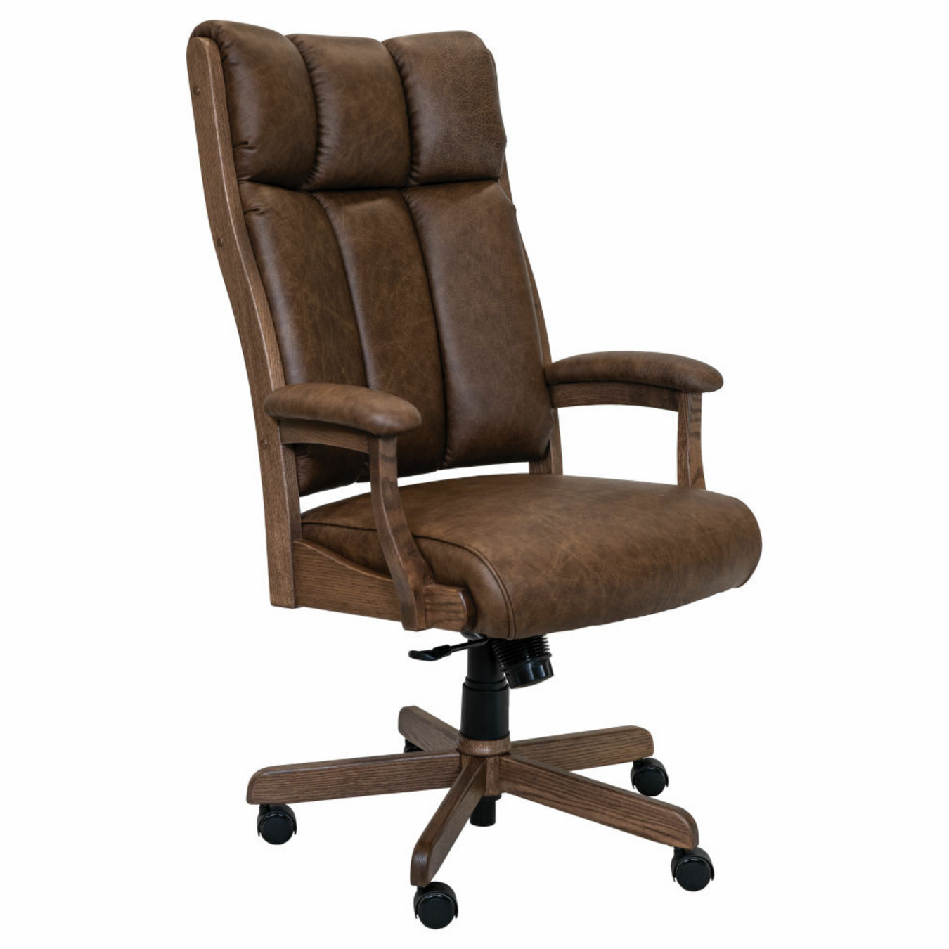 Amish Built Office Chairs | Amish Leather Office Chairs | Amish Built Desk Chairs