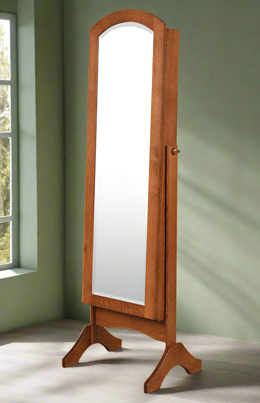 Amish Sliding Door Cheval Mirror - Arch Top Cheval Mirrors Traditional