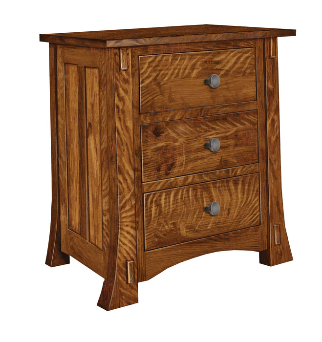 Amish Dutch 3-Drawer Nightstand Nightstands Mission