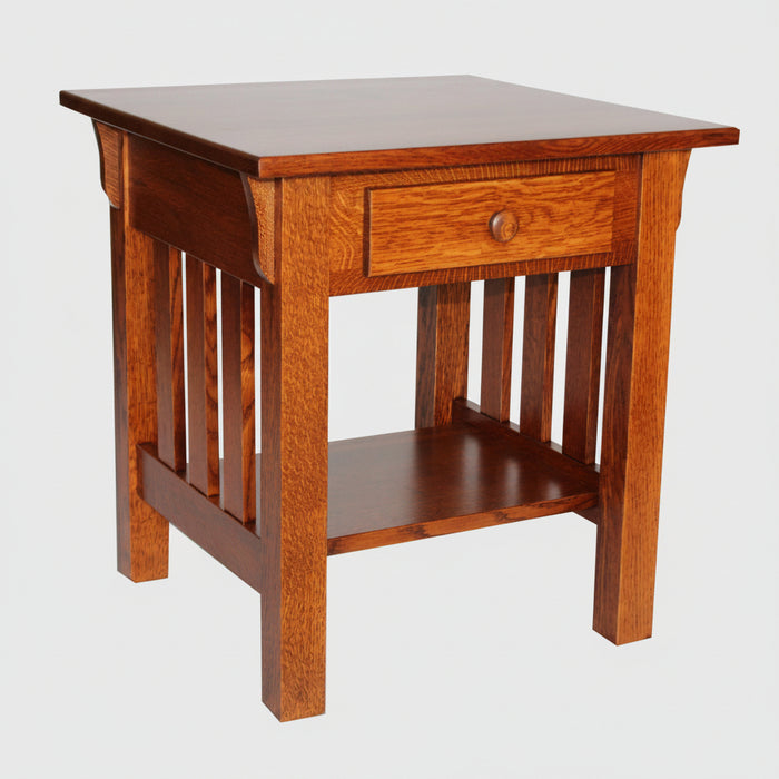 Wide Slat Mission End Table End Tables Mission