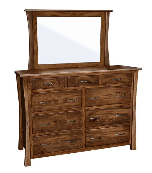 Amish Millport Dresser With Mirror Option Dressers Contemporary Traditional