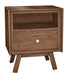 Amish Vienna Nightstand - Multiple Styles Open Nightstands Mid-Century