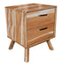 Amish Vienna Nightstand - Multiple Styles 2-Drawer Open Nightstands Mid-Century