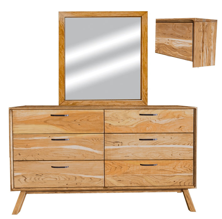 Amish Vienna Dresser With Mirror Option Dressers Mid-Century