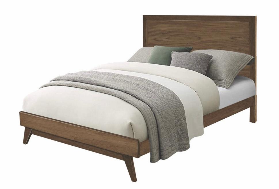 Amish Vienna Platform Bed Panel Beds Mid-Century