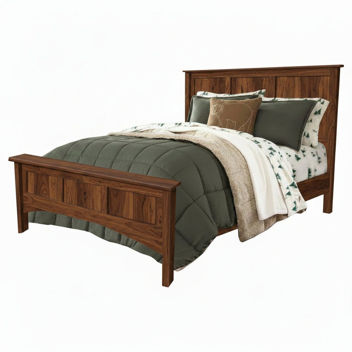 Amish Shaker Paneled Bed