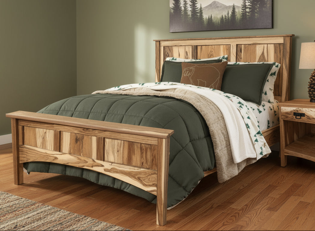 Amish Shaker Paneled Bed