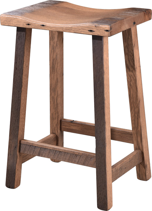 Amish Round Barrel Table With Urban Bar Stools Pub Dining Sets Reclaimed Barnwood