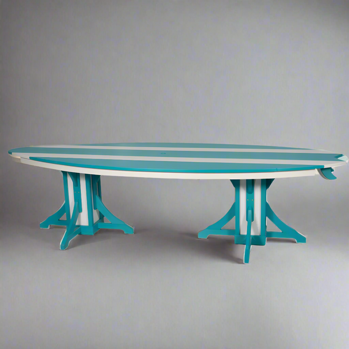 Amish Surf-Aira Dining Table
Amish Made Poly Dining Table
Aruba Blue on Bright White