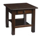 Amish Contemporary End Table 24"W x 24"D End Tables Contemporary