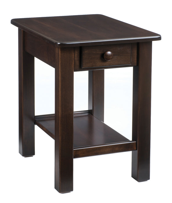 Amish Contemporary End Table 17"W x 22"D End Tables Contemporary