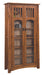 Amish McCoy Enclosed Glass Door Bookcase Display Cabinet/Curio Curios Mission