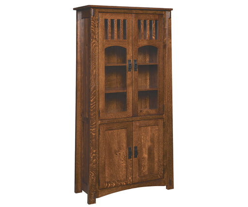 McCoy Enclosed 4-Door Bookcase Bookcases With Doors Mission