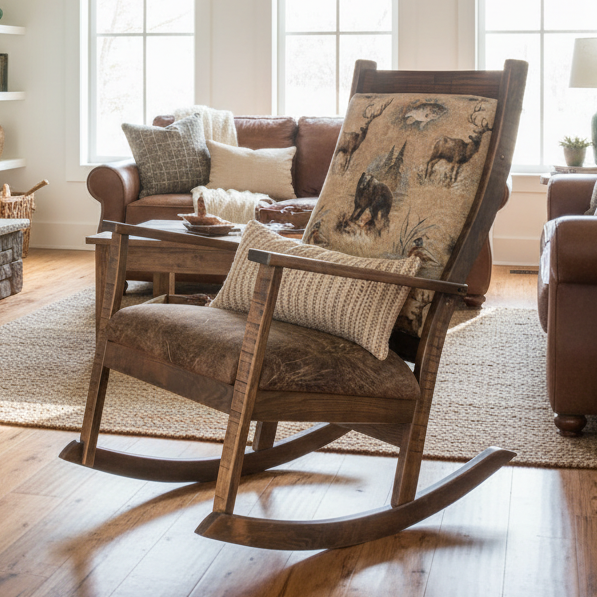 Amish Rough Sawn Glenwood Rocker