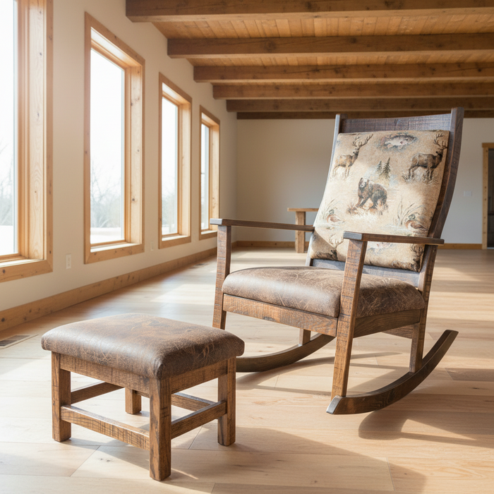 Amish Rough Sawn Glenwood Rocker