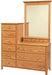 Amish Scenic Shaker 9-Drawer Chesser Dressers Shaker