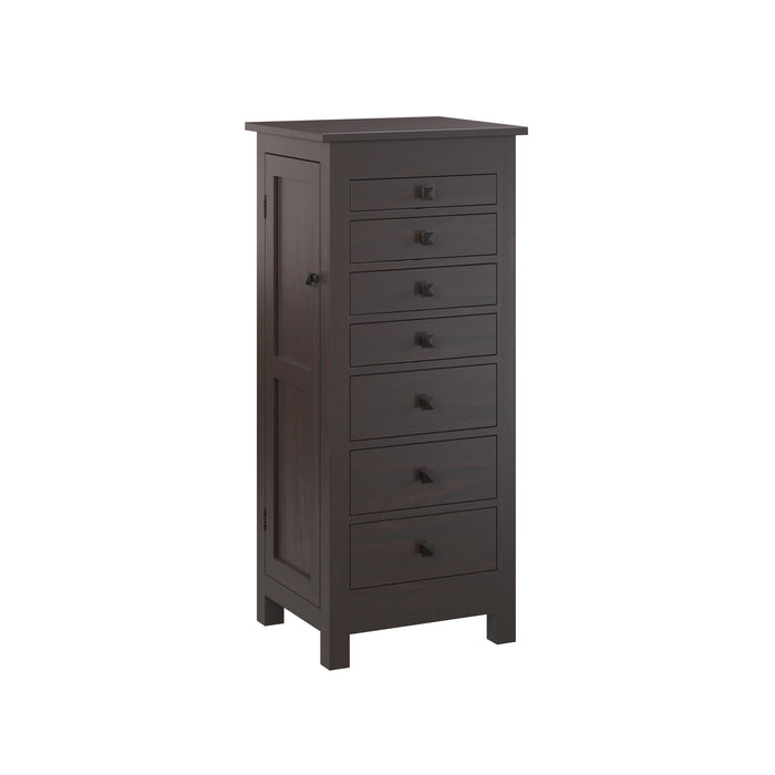 Brown Maple Mission Jewelry Armoire Jewelry Armoires Mission