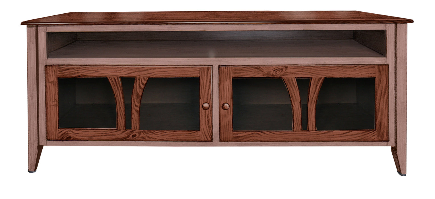 Amish Glenwood TV Stand - Multiple Sizes 66"W x 20"D TV Stands Farmhouse