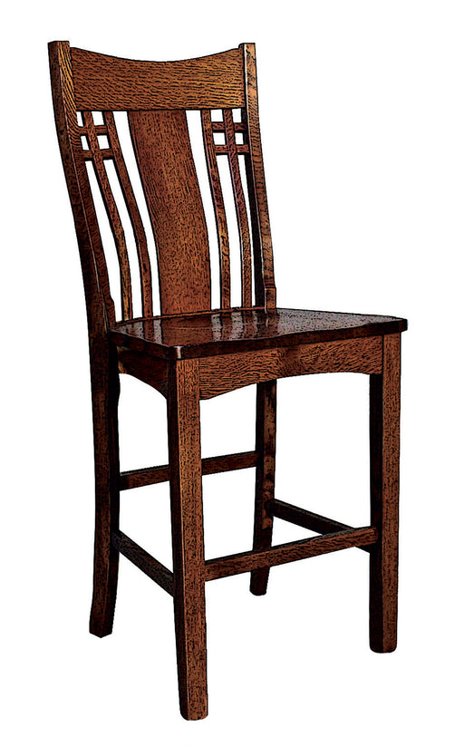 Larson Mission Chair Stationary Bar Chairs Contemporary