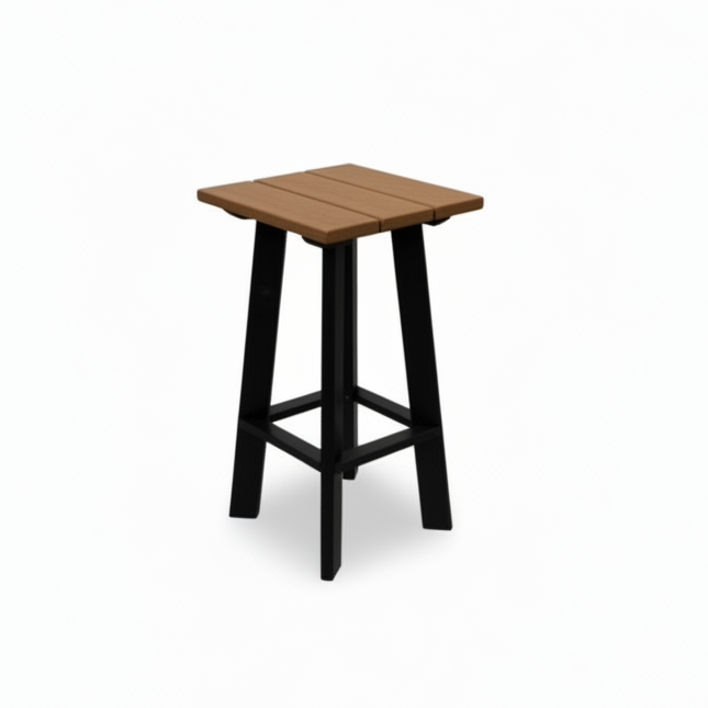 AmishMissionAdirondackBalconySet-2Chairs_EndTable_AntiqueMahoganyonBlack