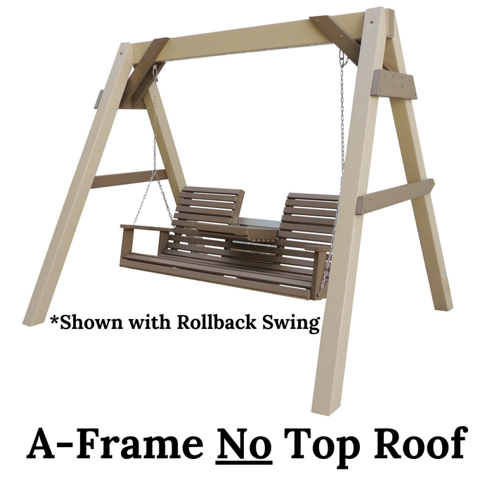 Amish 5' Keywest Curved Back Swing & A-Frame Set