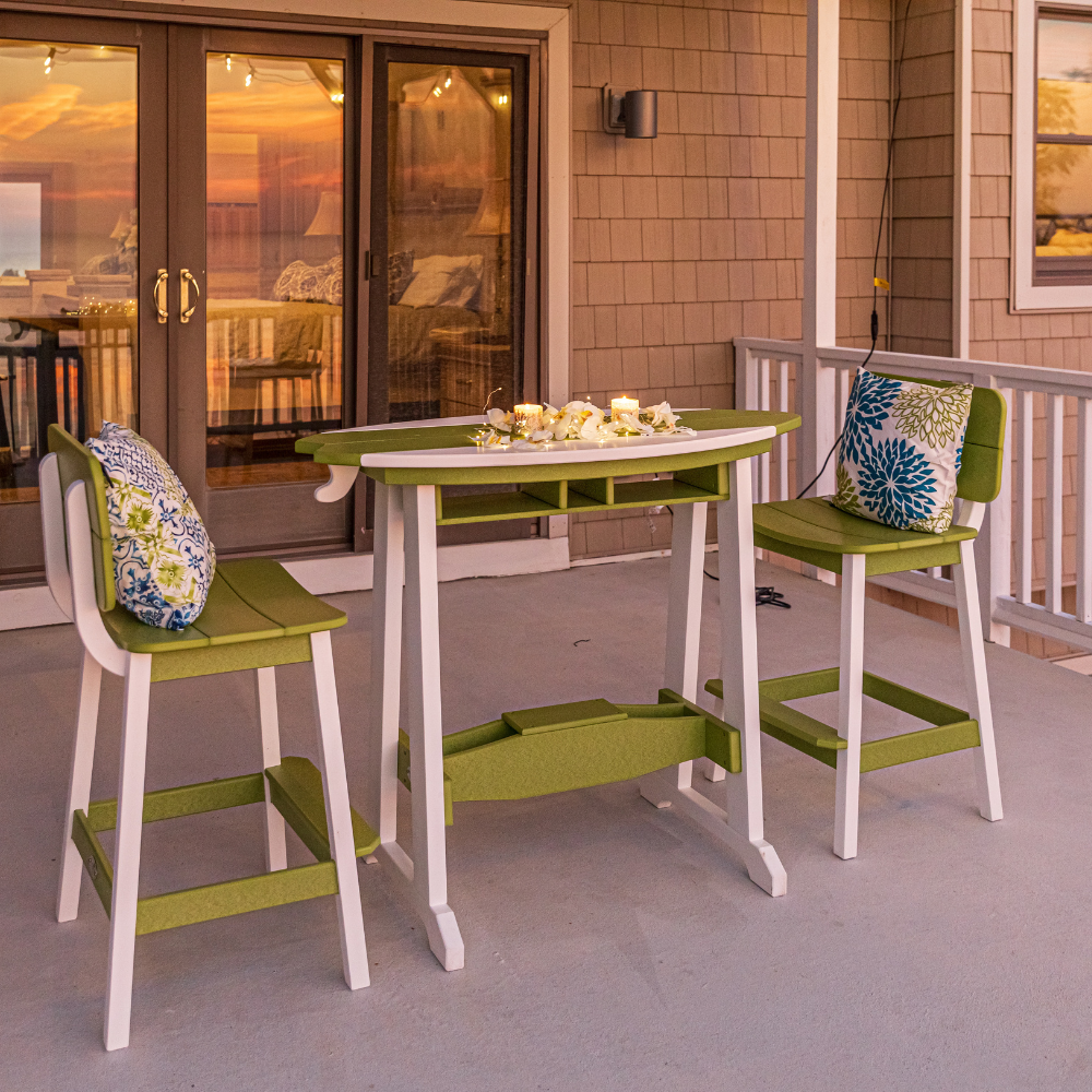 Amish 4' Surf- Aira Saddle Counter/Bar table