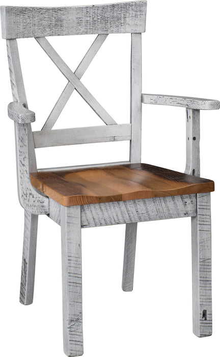 Lamar Reclaimed Barnwood Dining Chair Arm Chair Dining Chairs Farmhouse