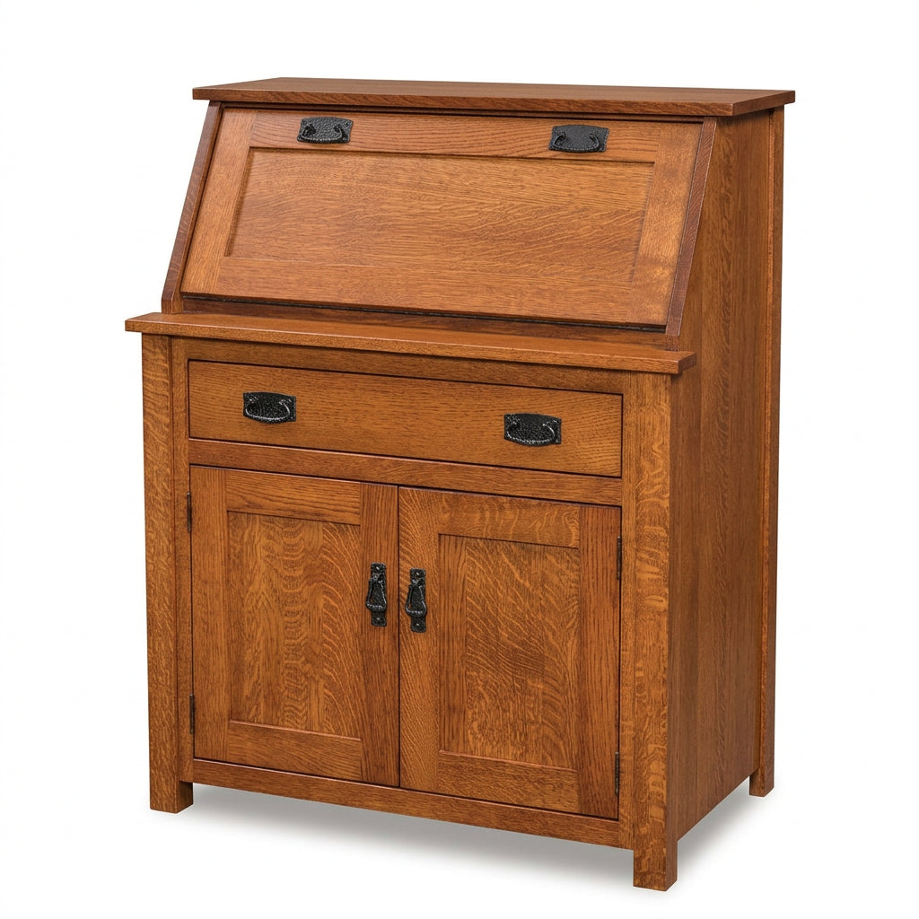 Amish Mission Secretary Desk