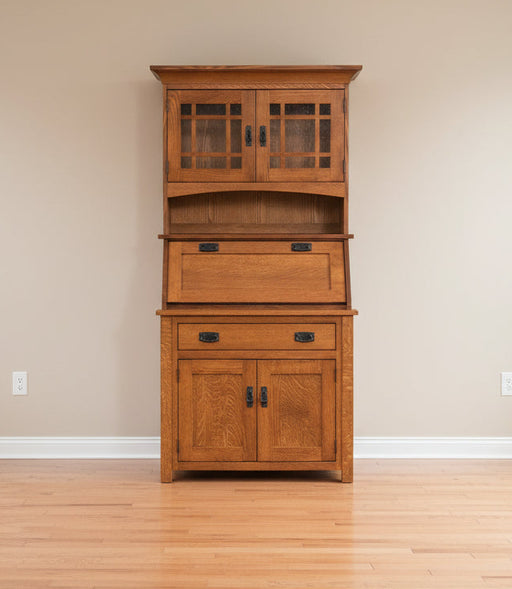 Mission Secretary Desk With Hutch Top Secretary Desks With Hutch Mission