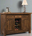 Amish Calder 3-Door Wine Buffet 3-Door Buffets Farmhouse Rough Sawn