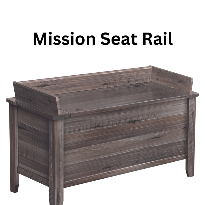 Mission Basket Bench With Multiple Back Options Entryway Benches Mission