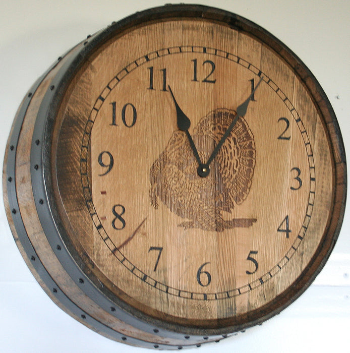 Amish Whiskey Barrel Wall Clock Wall Clocks Farmhouse