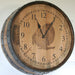 Amish Whiskey Barrel Wall Clock Wall Clocks Farmhouse