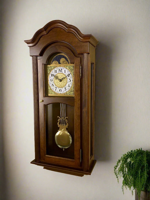 Amish Glendale Wall Clock Gold Wall Clocks Traditional