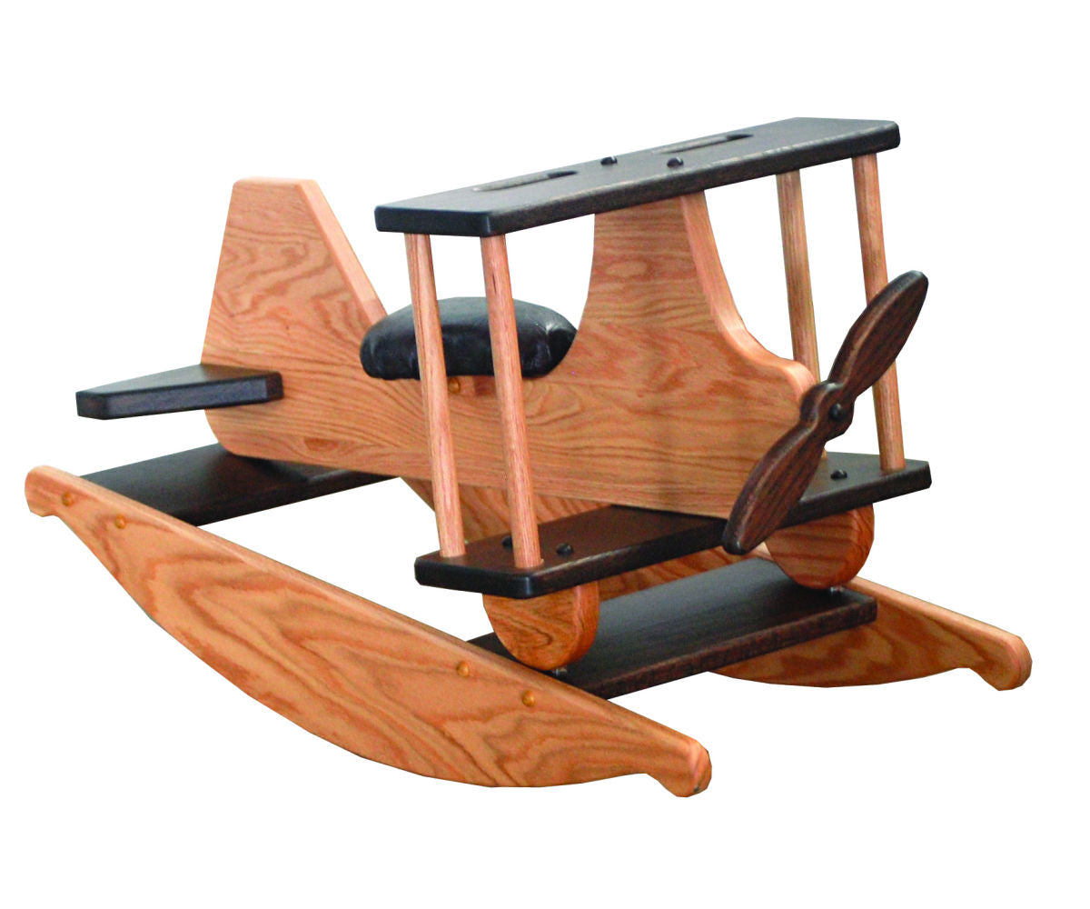 Amish Kid's Rocking Airplane — Our Family Craft Shop