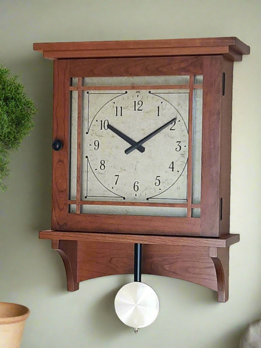 Amish Burlington Wall Clock Wall Clocks Mission