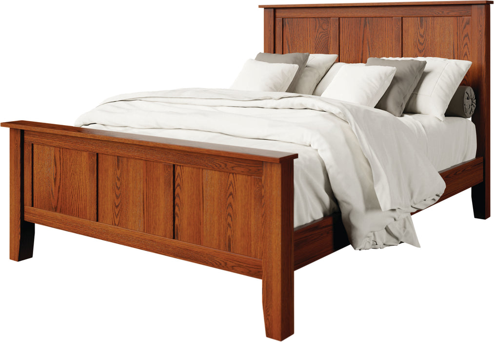 Amish Heavy Shaker Bed Panel Beds Mission