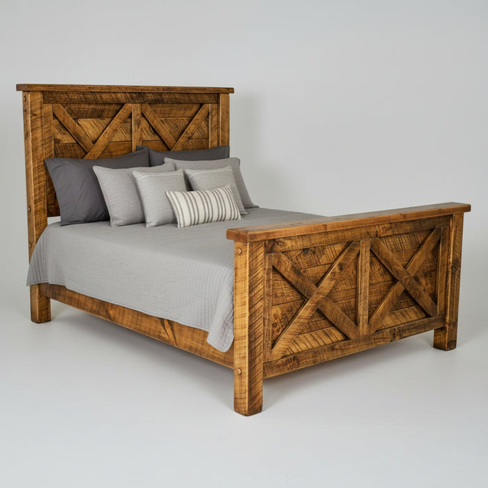 Amish Sawyer Crossbuck X Bed