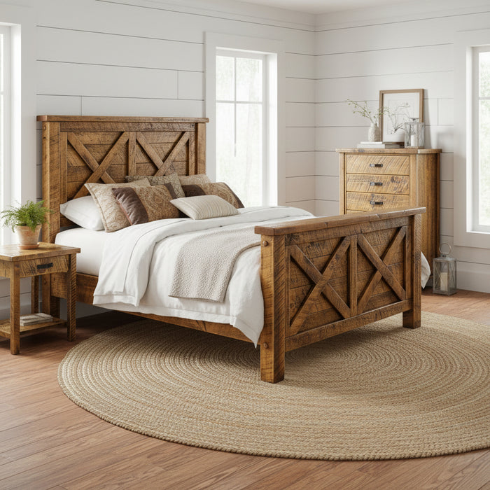 Amish Sawyer Crossbuck X Bed