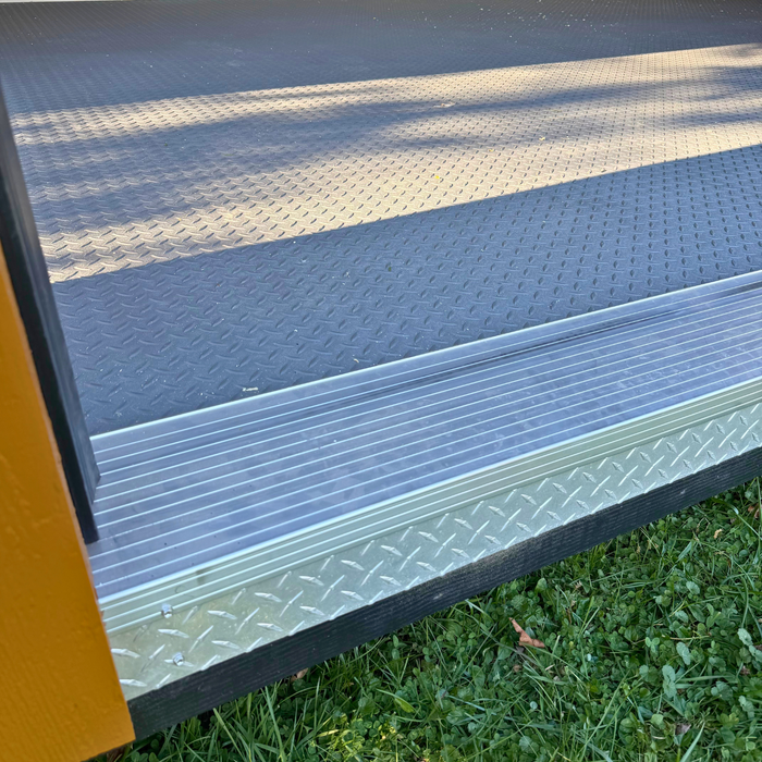Amish Modern Single Slope Double Garage - 12' x 24' with Electric Package & Luxgaurd Flooring!