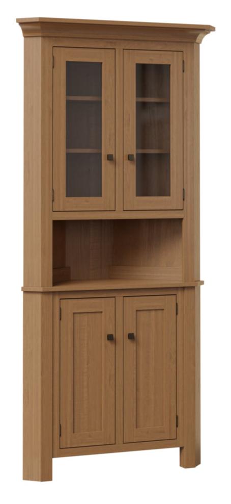 Raleigh Corner Hutch - Multiple Sizes 26" Wall Space Corner Hutches Mission