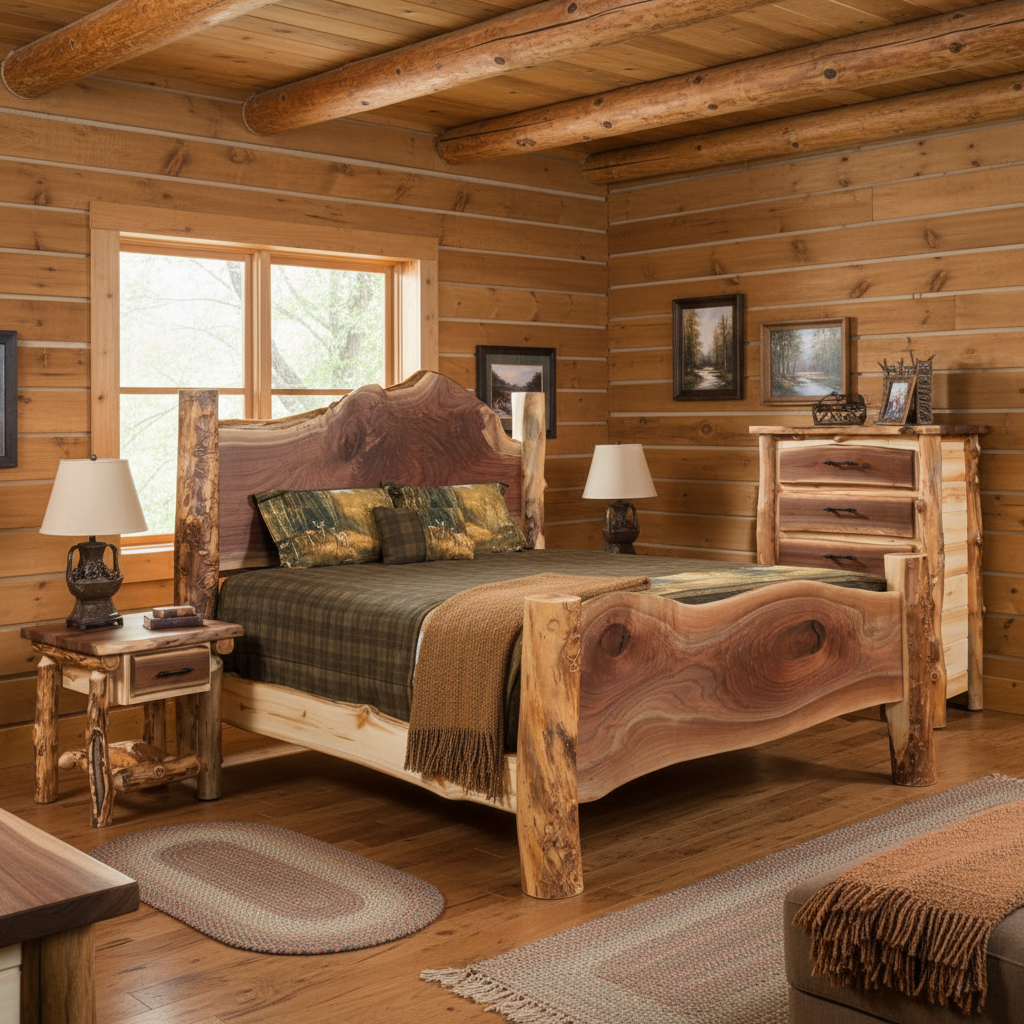 Amish Grand Teton 3-PC Bedroom Set w/ Chest