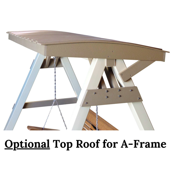 Amish 5' Keywest Curved Back Swing & A-Frame Set