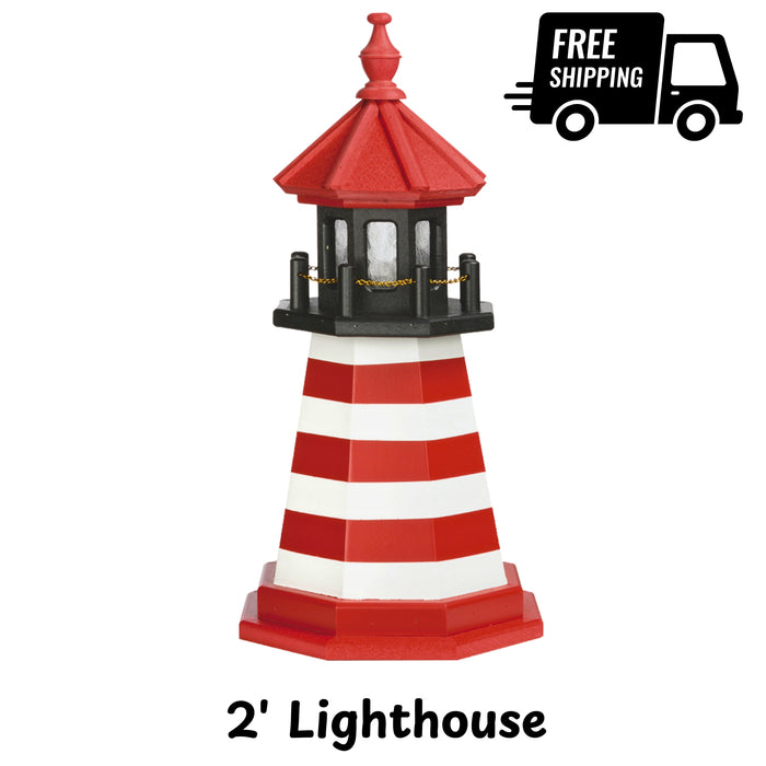 Amish 2' Poly Replicated Lighthouse