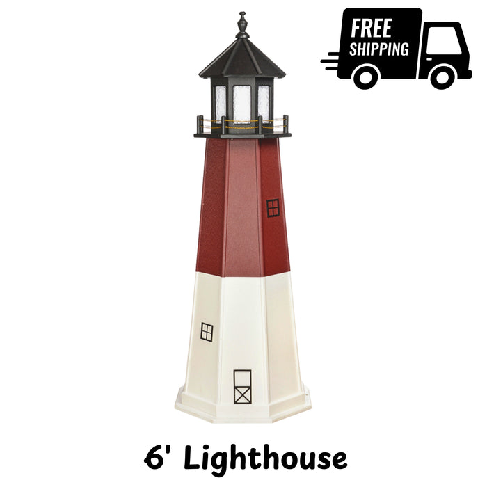 Amish 6' Poly Replicated Lighthouse
