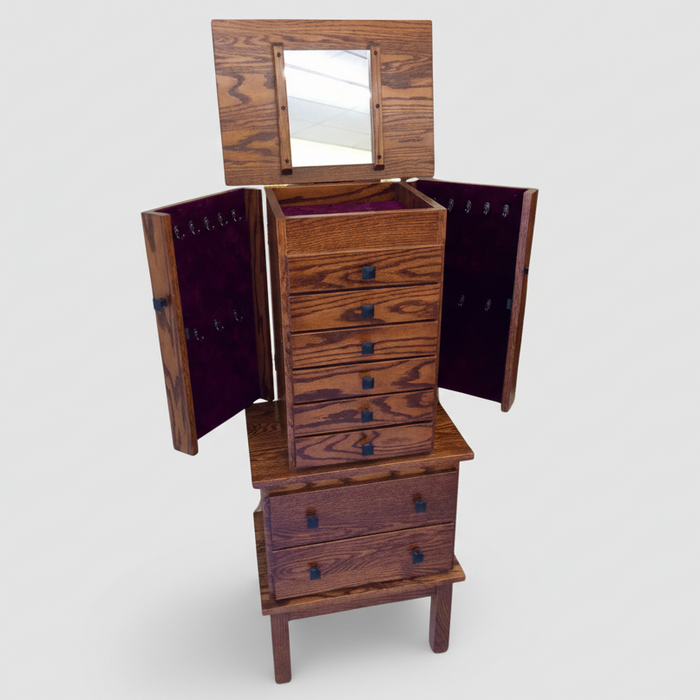 Split Mission Jewelry Armoire