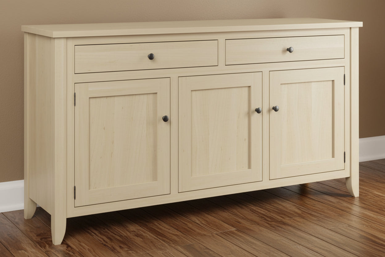 - Standard Hardware: 53005-FB
- Flat Panel Doors
- Wood Shelves
- Dovetailed Drawers
- All Drawers on Full Extension Slides